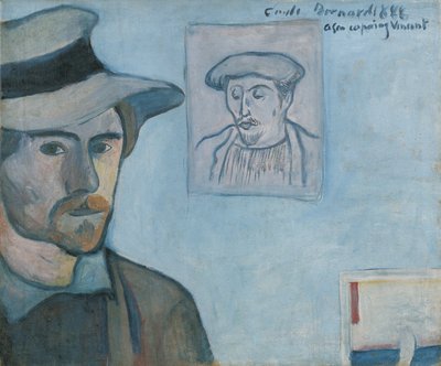 高更肖像自画像 作者 埃米尔·伯纳德（Emile Bernard）