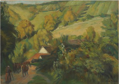 1907年下降到莫洛姆斯（Molosmes） 作者 埃米尔·伯纳德（Emile Bernard）