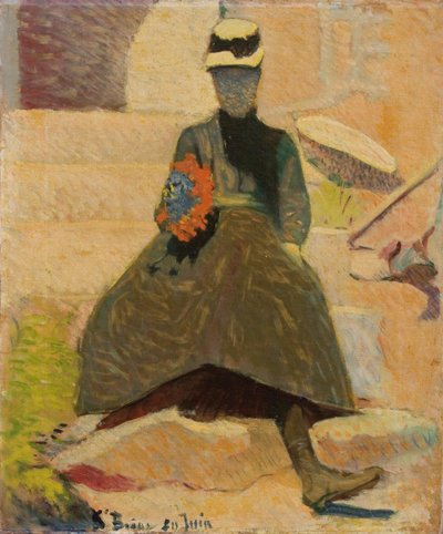 圣布里亚克的女人，1886年 作者 埃米尔·伯纳德（Emile Bernard）