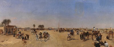 开罗的 Qasr al-Nil 桥 作者 埃米尔·查尔斯·沃特斯
