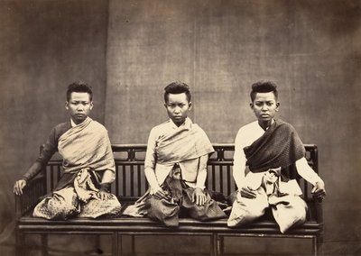 帕拉-凯奥帕王子的妻子们，1866年。 作者 Emile Gsell