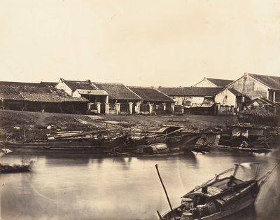中国城市卓伦第4张的景色，1866年。 作者 埃米尔·格塞尔（Emile Gsell）