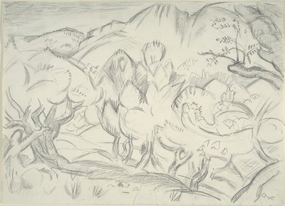 风景，卡西斯 作者 埃米尔·奥东·弗里斯