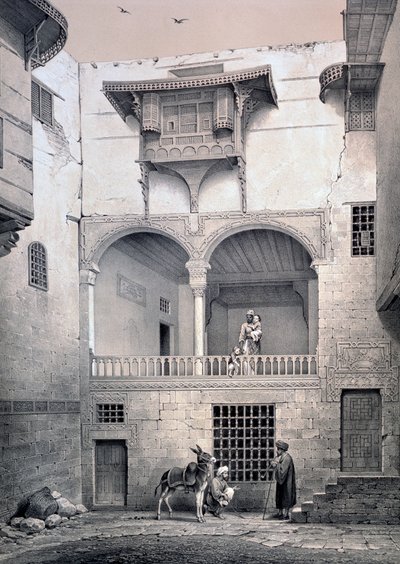Beyt El-Tcheleby之家"，19世纪 作者 埃米尔·普里斯·达文
