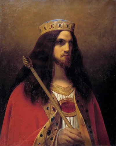 Childeric III 的肖像，Neustria、Austria、Burgundy 和 Francs 的国王（卒于 754 年） Emile Signol（1804-1892）1825-1850 年作画。 0.92 x 0.74 米。 凡尔赛宫，城堡博物馆 作者 埃米尔·西尼奥尔