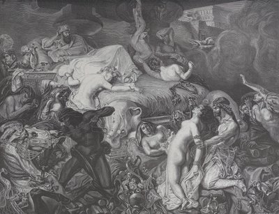 萨达纳帕尔，来自《世界画报》，1874年5月16日。 作者 埃米尔·托马斯