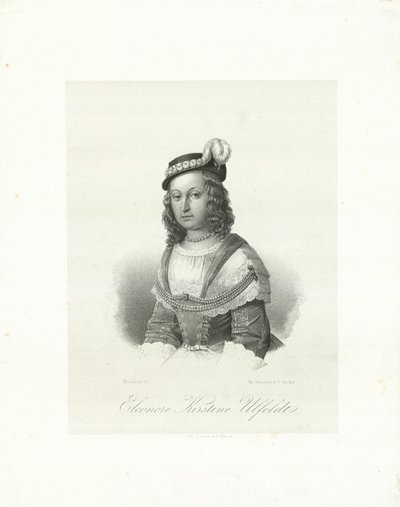 Leonora Christina，Ulfeldt伯爵夫人1621-1698年，1847年。 作者 埃米利乌斯·迪特列夫·巴伦岑