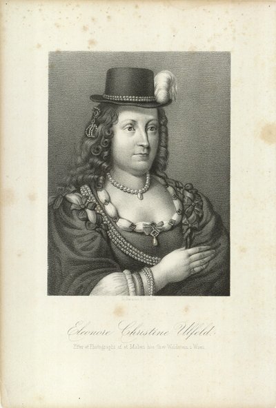 Leonora Christina，Ulfeldt伯爵夫人1621-1698，1867年。 作者 埃米利乌斯·迪特列夫·巴伦岑