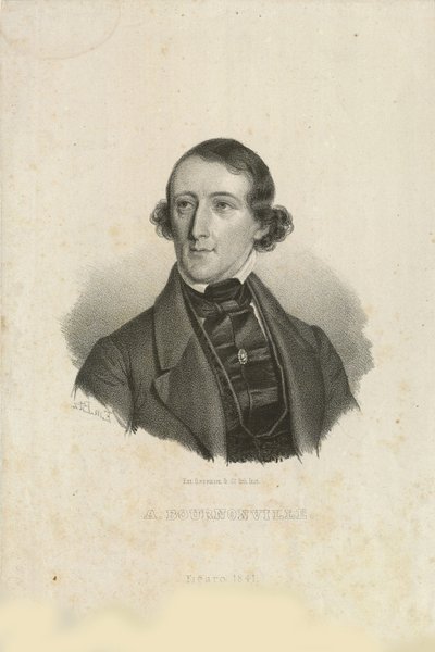 奥古斯特-布尔农维尔的肖像，1805-1879年，1842年。 作者 埃米利乌斯·迪特列夫·巴伦岑