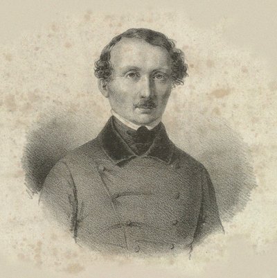 作曲家汉斯-克里斯蒂安-伦拜1810-1874年的肖像，1846年。 作者 埃米利乌斯·迪特列夫·巴伦岑