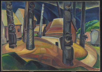 基斯皮亚克斯村 作者 艾米丽·卡尔（Emily Carr）