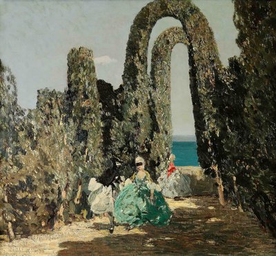 Dame mascherate, c. 1909. 作者 Emma Ciardi