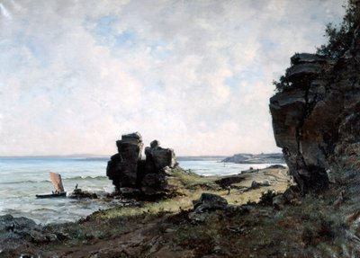1882年，在布列塔尼海岸的一个美丽的早晨 作者 伊曼纽尔·兰瑟（Emmanuel Lansyer）