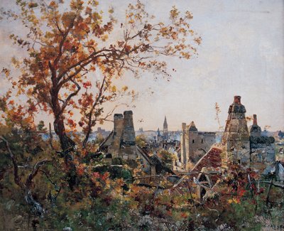 1886 年 10 月，博略-莱斯-洛什（绘画） 作者 伊曼纽尔·兰瑟（Emmanuel Lansyer）