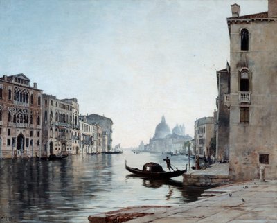 大运河上的缆车，1892年。 作者 伊曼纽尔·兰瑟（Emmanuel Lansyer）
