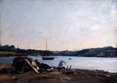 河口，1868年。 作者 伊曼纽尔·兰瑟（Emmanuel Lansyer）
