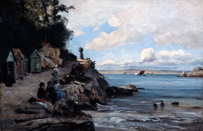 1876年，星期六在女子浴场。 作者 伊曼纽尔·兰瑟（Emmanuel Lansyer）