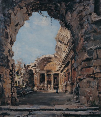 The temple of Diana, Nîmes   1429947   zh       chinese Successfully Translated  Original: Portrait du comte Ignacy Potocki (1750-1809). (Portrait of the count Roman Ignacy Franciszek Potocki). Oeuvre de Anna Gault de Saint Germain (Rajecka) (vers 1760-183 作者 伊曼纽尔·兰瑟（Emmanuel Lansyer）