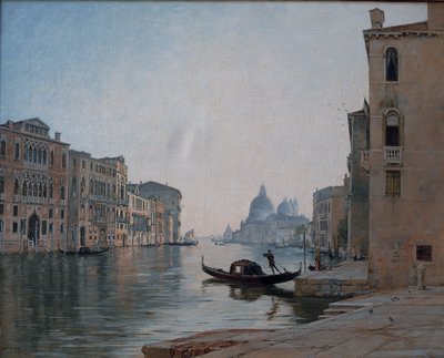 威尼斯，大运河，1892 年 9 月（布面油画） 作者 伊曼纽尔·兰瑟（Emmanuel Lansyer）