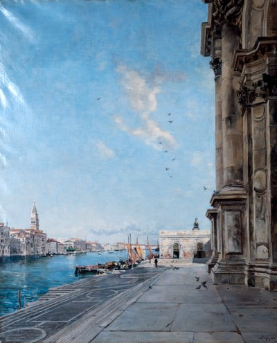 麦当娜德拉礼炮教堂的风景，1892年 作者 伊曼纽尔·兰瑟（Emmanuel Lansyer）