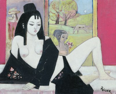 Black Kimono, 2008 (oil on board) 作者 恩德·罗德（Endre Roder）