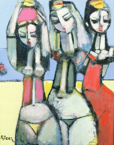 朋友》，2007年（布面油画板 作者 恩德·罗德（Endre Roder）