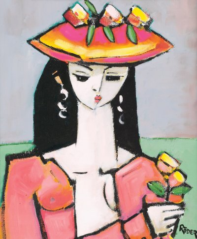 Molly (oil on canvas) 作者 恩德·罗德（Endre Roder）