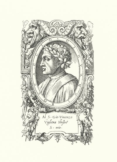 Giovanni Boccaccio，意大利诗人，小说家和人文主义者 作者 Enea Vico