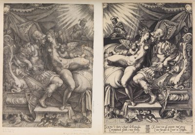 火星和金星，1543年。 作者 Enea Vico