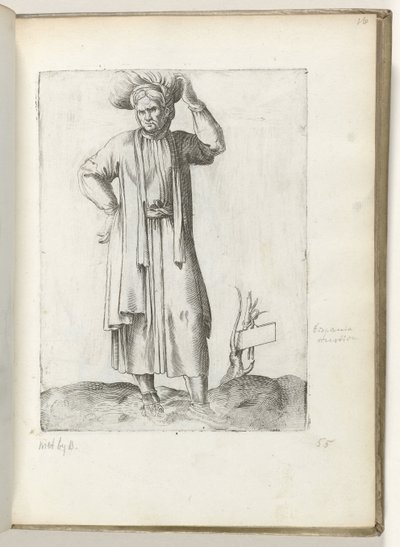 西班牙农民，约 1550 年
Diversarum gentium nostrae aetatis habitus（系列标题） 作者 Enea Vico