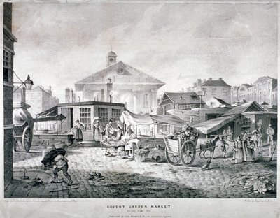 科文特花园市场，威斯敏斯特，伦敦，1815年 作者 恩格尔曼公司