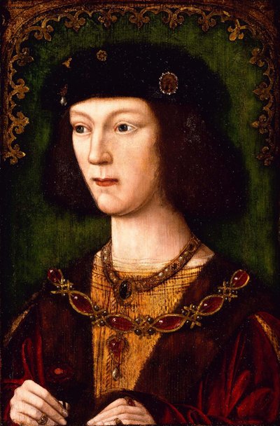 英国国王亨利八世的肖像c。 1513 作者 English Master