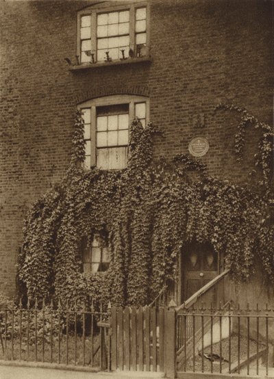 23 Hercules Road, Lambeth，威廉布莱克于 1793 年至 1796 年的家（黑白照片） 作者 英国摄影师