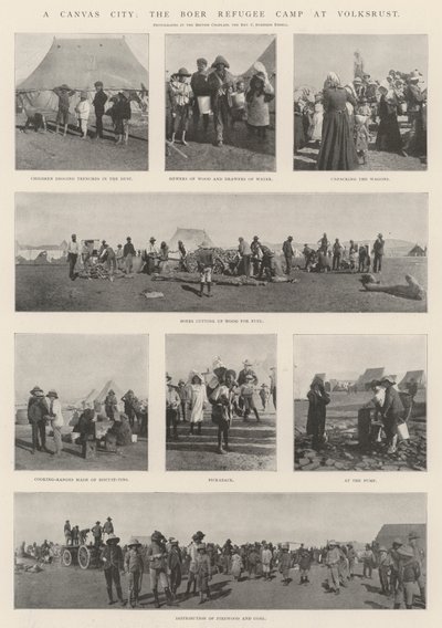 一个帆布城，Volksrust的波尔难民营 作者 English Photographer