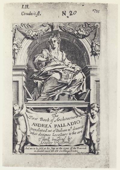 A Palladio，第一本建筑书，Tr G Richards 1668（黑白照片） 作者 英国摄影师