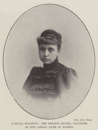 皇家逍遥游，Infanta Elvira，唐卡洛斯的女儿，马德里公爵 作者 英国摄影师