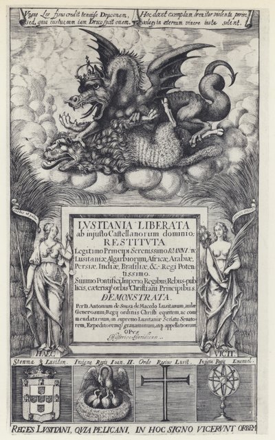 A de Sousa de Macedo, Lusitania liberata, R Heron 1645（黑白照片） 作者 英国摄影师