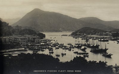 香港Aberdeen Fishing Fleet，一张与Pte H. Chick服务有关的照片专辑，1940年 作者 英国摄影师