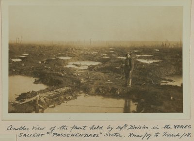 另一种观点是由29日举行的。在YPRES SALIENT“PASSCHENDAEL”部门划分。圣诞节17日至3月18日 作者 英国摄影师