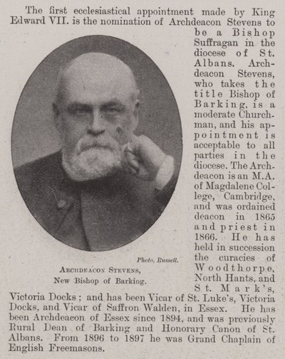 巴尔金新主教Archdeacon Stevens 作者 英国摄影师