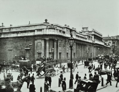 英格兰银行，Threadneedle街，伦敦金融城，1890年 作者 英国摄影师