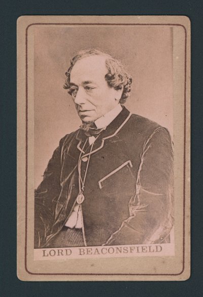 名片Benjamin Disraeli 作者 英国摄影师