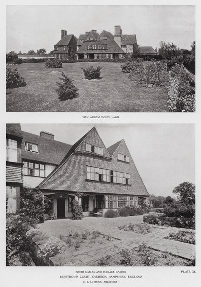 英格兰汉普郡奥弗顿 Berrydown Court（黑白照片） 作者 英国摄影师