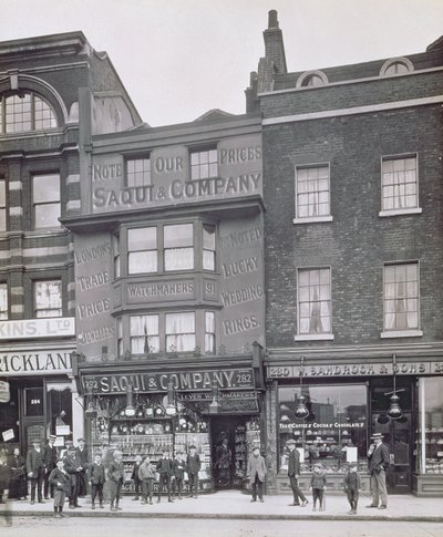 Bishopsgate，来自Alfred und John Bool的历史性伦敦建筑（1850-1900）和Henry Dixon（1820-92） 作者 英国摄影师