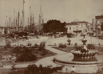 布里奇敦港，大约1900年 作者 英国摄影师