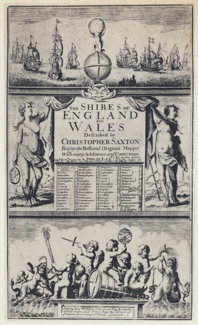 C Saxton，英格兰郡，G Willdey 作者 英国摄影师