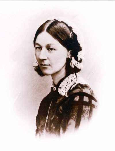照片弗洛伦斯·南丁格尔的照片，由H. Lenthall拍摄，编号为1856年 作者 英国摄影师