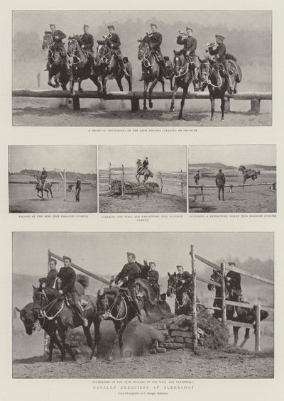 Aldershot的骑兵练习 作者 English Photographer