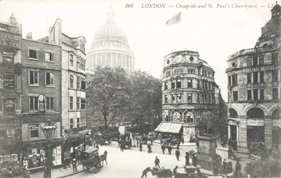 Cheapside和St Pauls墓地 作者 英国摄影师