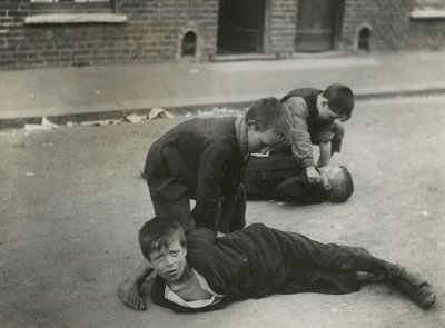 儿童贫困，伦敦 作者 英国摄影师
